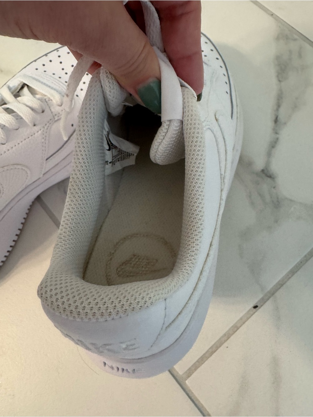 Nike Women’s White Low-Top Platform Sneakers - Picture 4 of 7